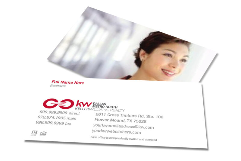 Classic GO White/Picture Horizontal Business Card