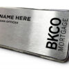 BKCO Mortgage | Framed Name Tag - Silver Block 1.5x3