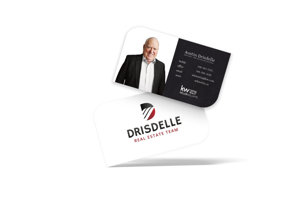 Drisdelle Real Estate Spot UV Business Cards