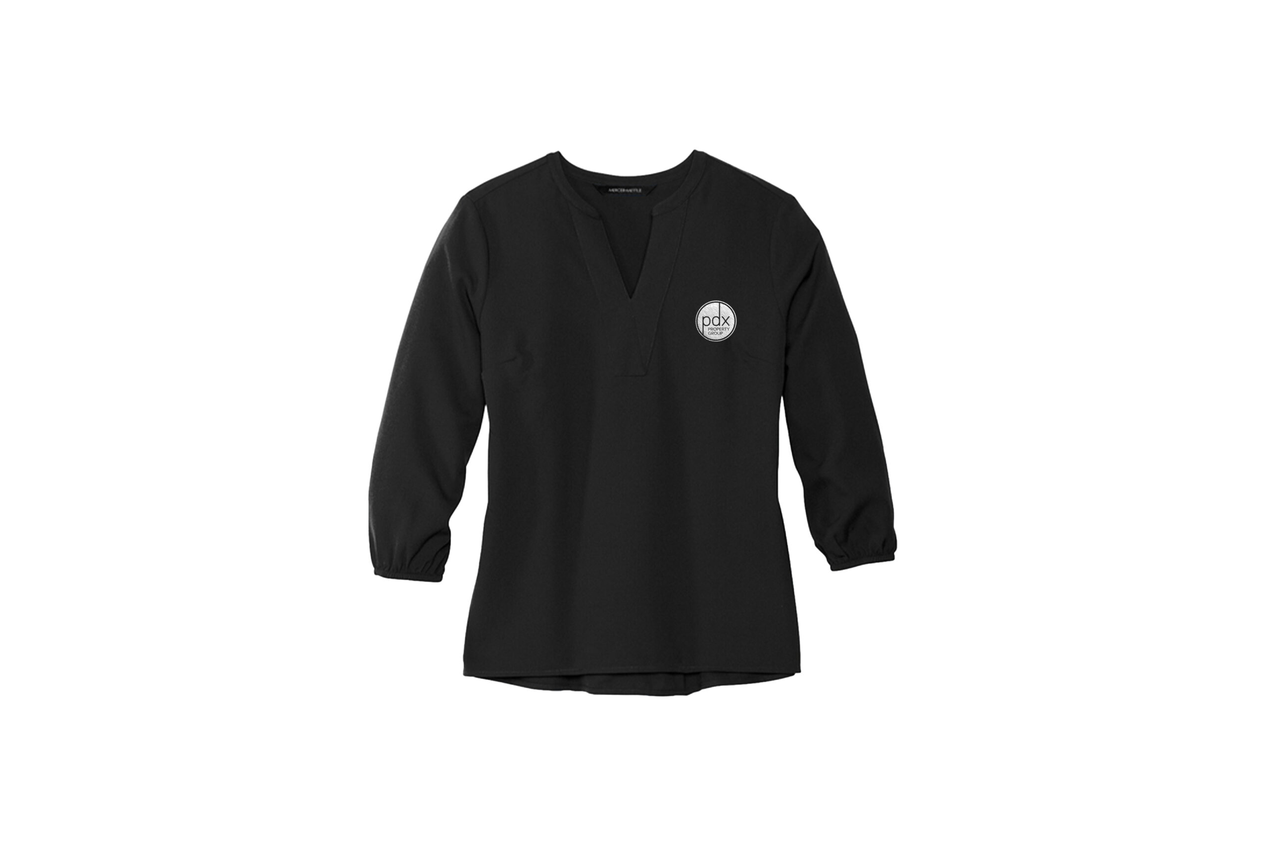 PDX Property Group | Mercer+Mettle® Women's Stretch Crepe Long Sleeve Camp Blouse - Image 2