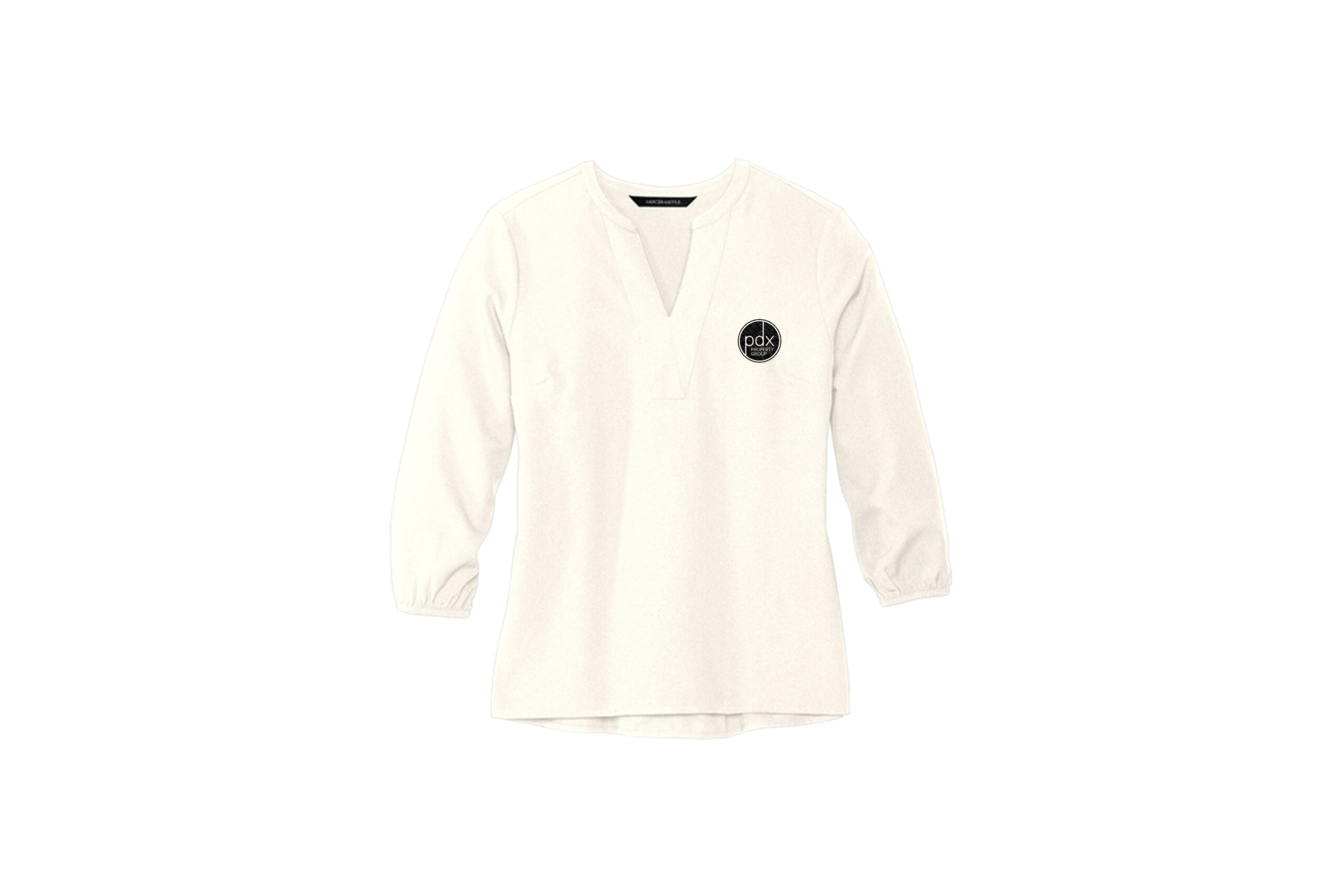 PDX Property Group | Mercer+Mettle® Women's Stretch Crepe Long Sleeve Camp Blouse - Image 3