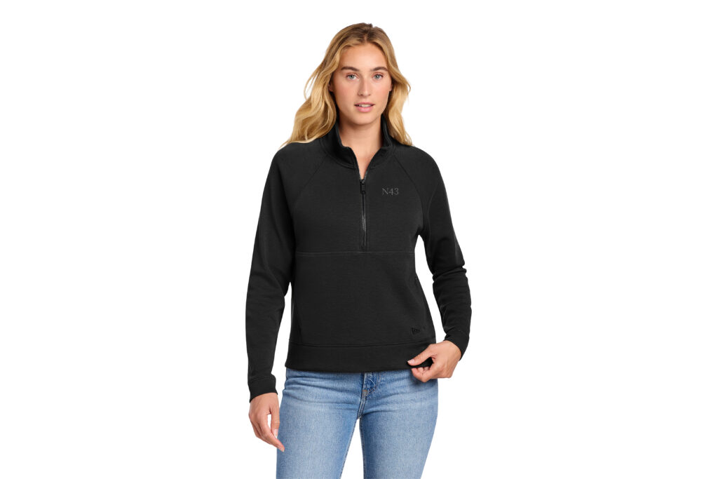 N43 | New Era® Ladies STS 1/2-Zip Embroidered